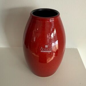 Amano Scarlet Ceramic Vase